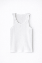 Gene Tank Top White - Aiush Refugee