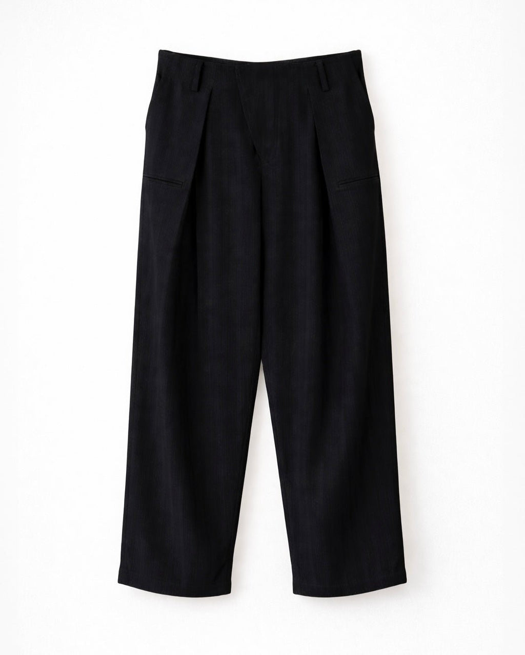Wool Blend Pleated Trousers - Aiush Refugee